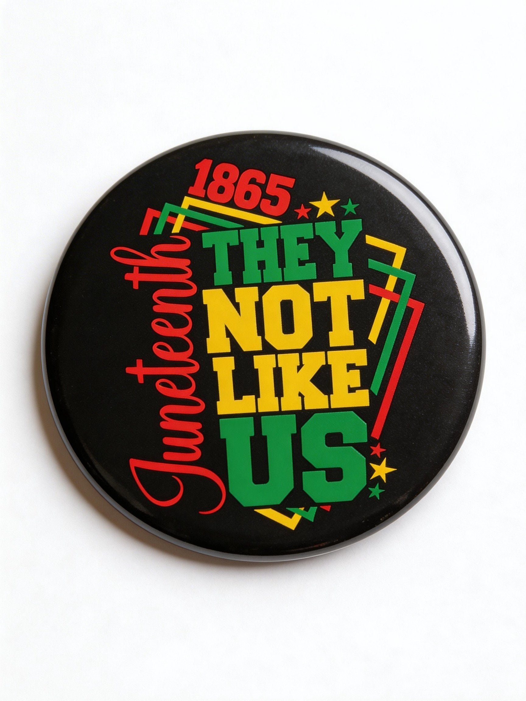 Juneteenth 1865 They Not Like Us Pin Button