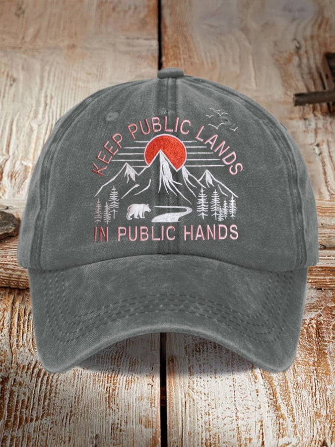 Unisex National Park Protection Washed Cotton Hat