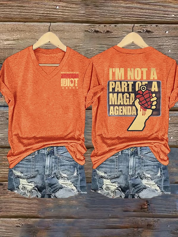 Women's american idiot Print T-Shirt