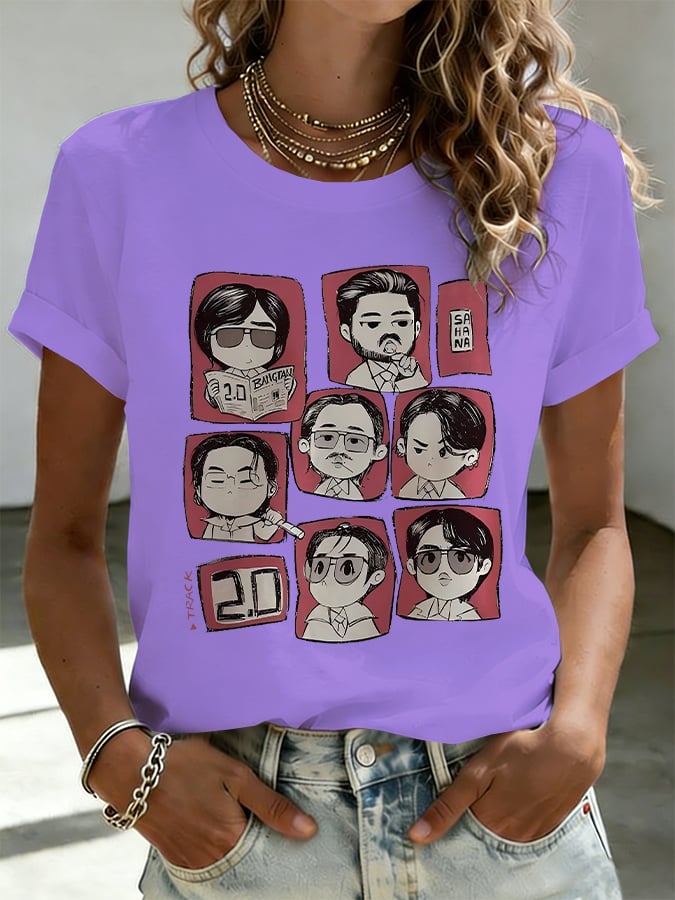 Women's Music Art Print T-Shirt