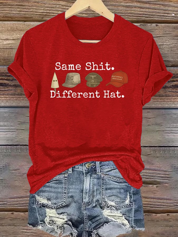 Women's Same shit Different costume Print T-Shirt