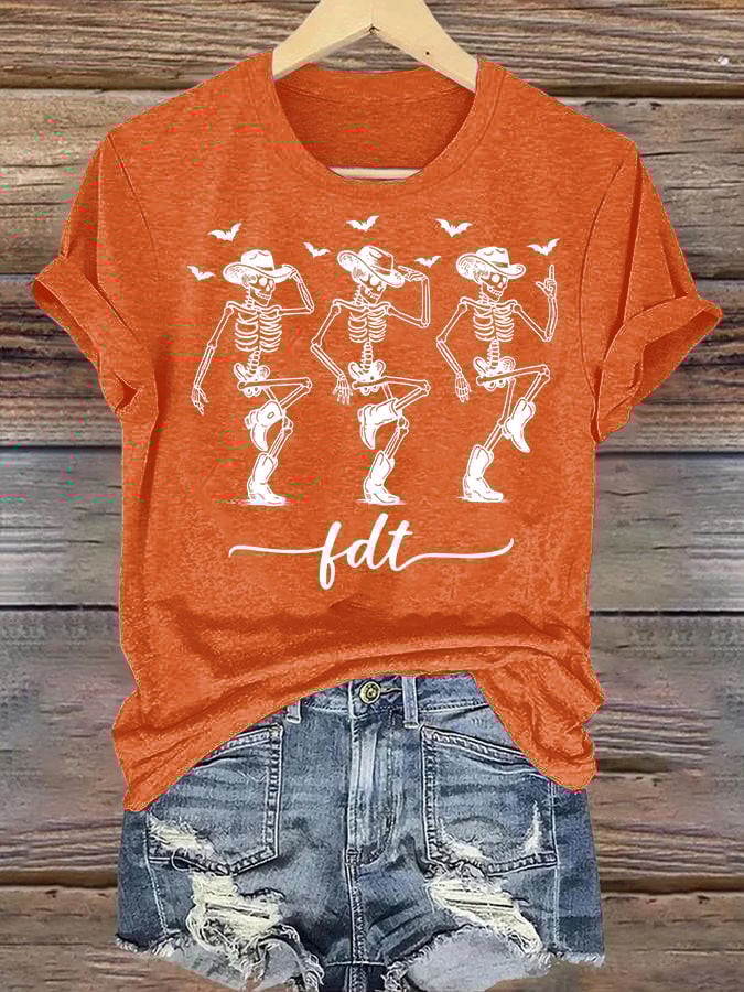 Women's Cowboy Skull T-Shirt