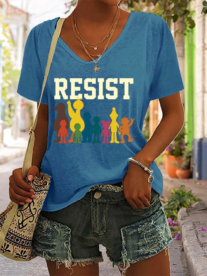 Women's Resist Printed Casual T-Shirt