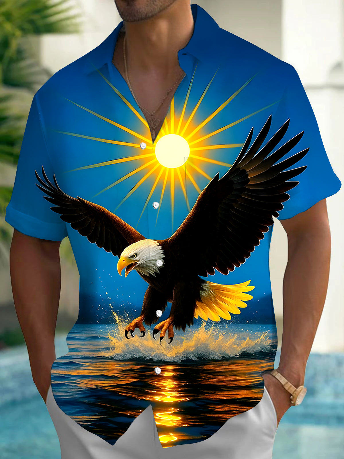 Eagle Men's Pocket Short Sleeve Shirts