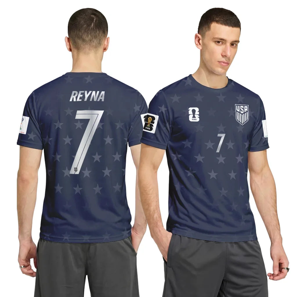 Reyna 7 AOP T-Shirt 2026 World Cup USA Away