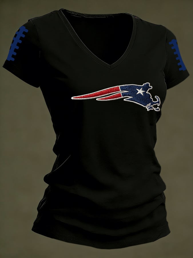 Women's Football Printed T-Shirt