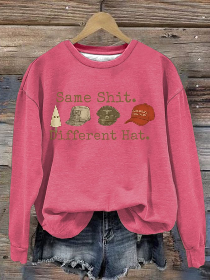 Women's Same shit Different costume Print Sweater