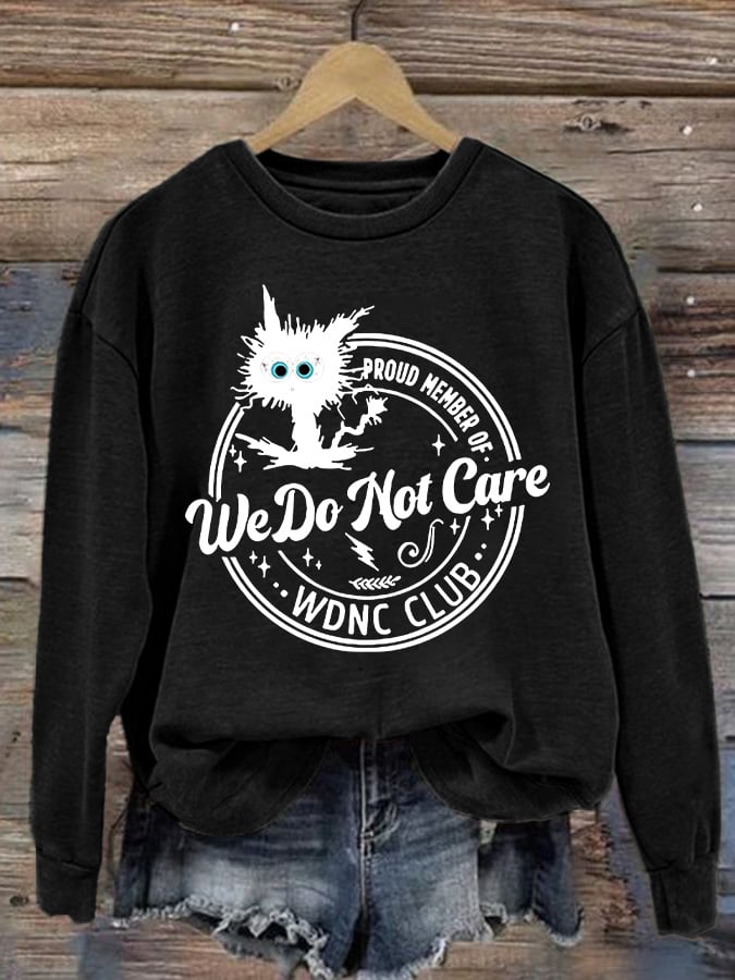 Retro Funny Proud Member Of WDNC Print Sweatshirt