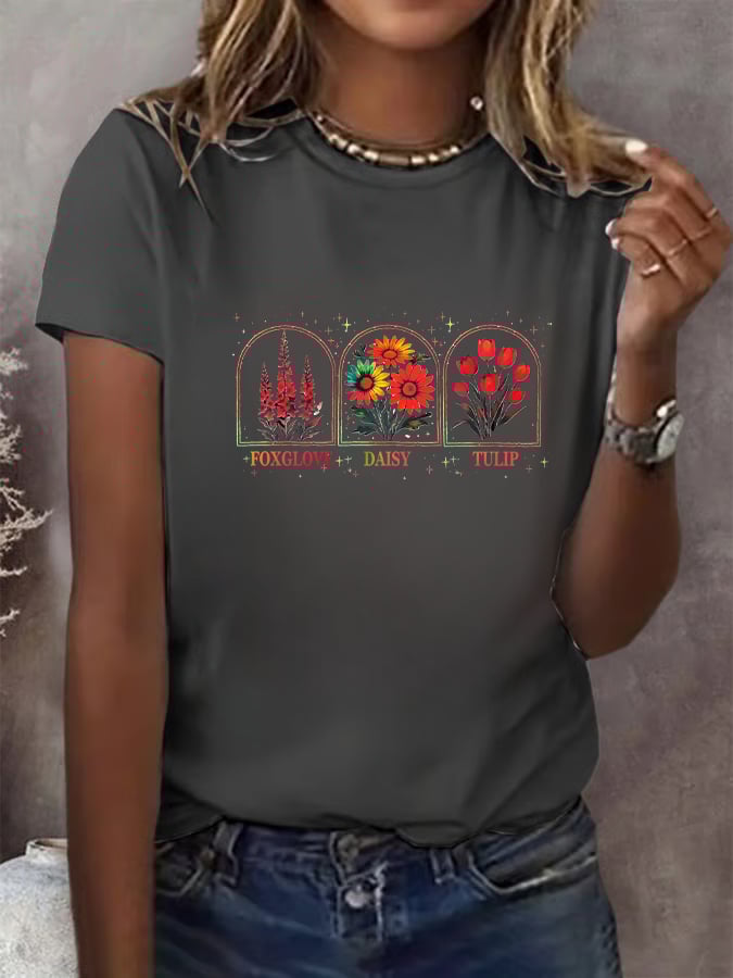 Women's Floral FDT Print T-Shirt