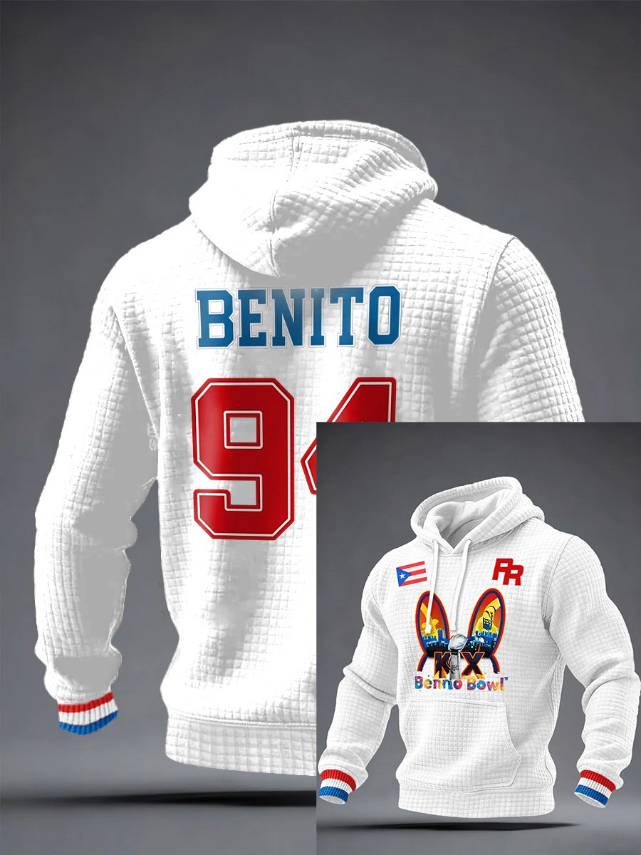 Men's Puerto Rico Print Hoodie