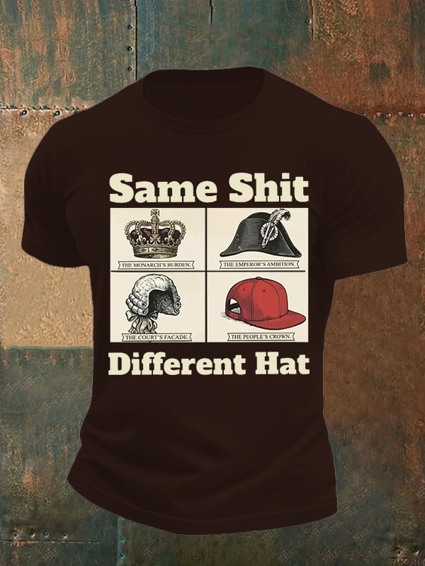 Men's Same Shit Different Hat FDT Print T-Shirt