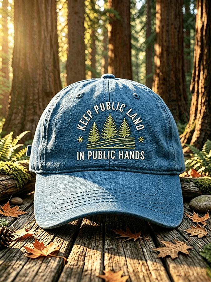 Unisex RESIST SAVE OUR PARKS Washed Retro Baseball Cap