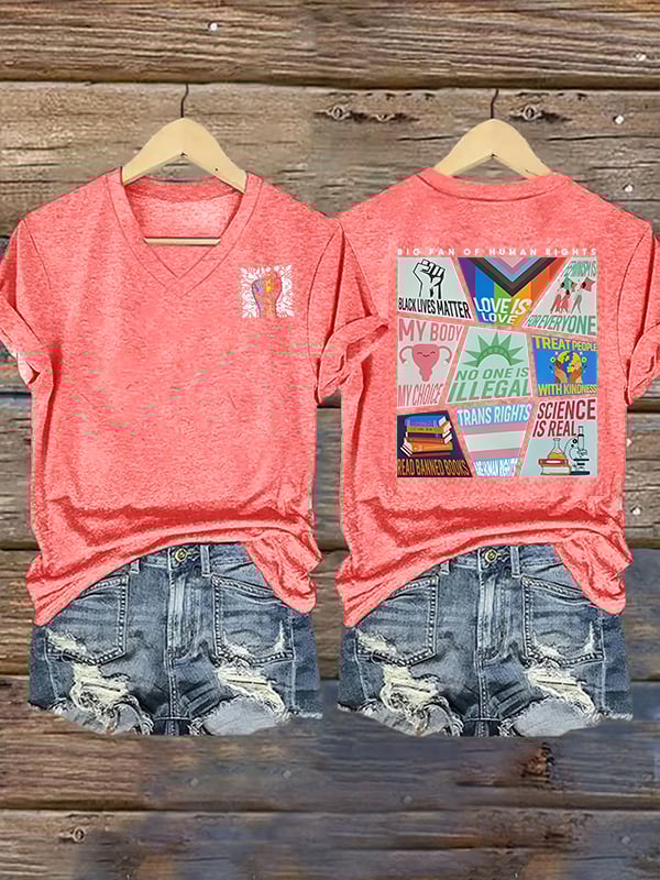 Women's speaks my beliefs Print T-Shirt