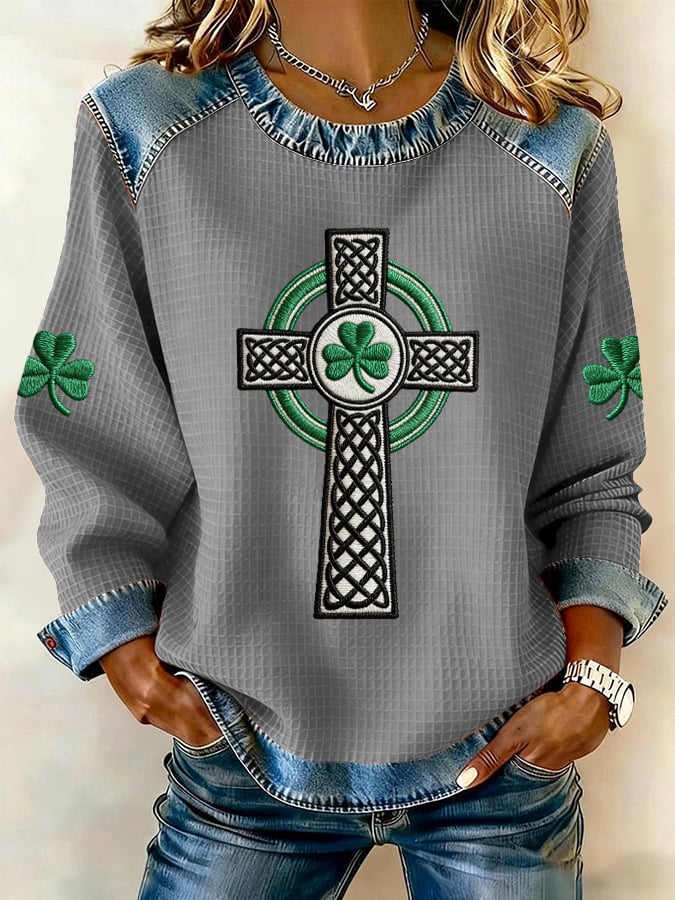 Women's St. Patrick's Day Print Casual Sweatshirt