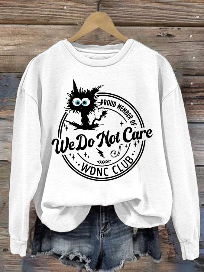 Retro Funny Proud Member Of WDNC Print Sweatshirt