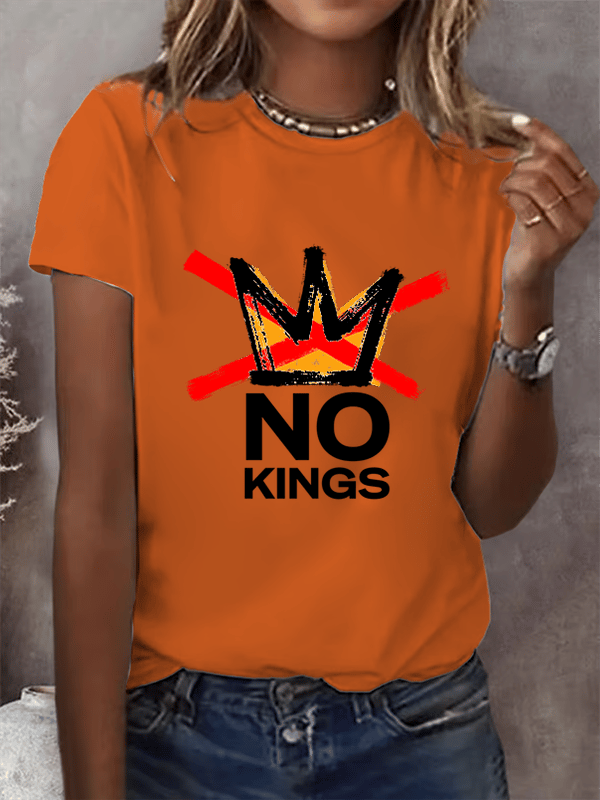 Women's America has No Kings Printed Casual T-Shirt