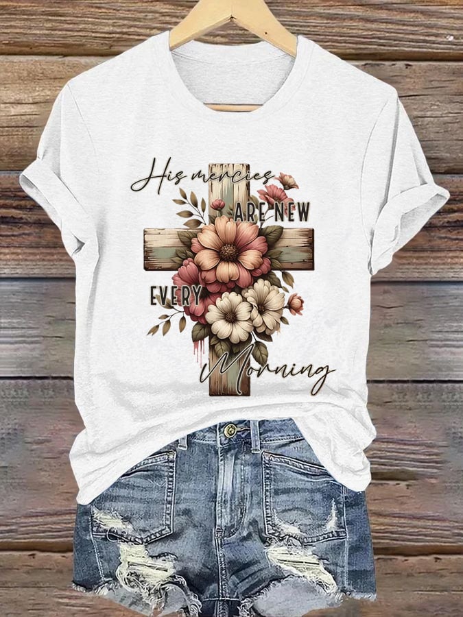 Women's His Mercies Are New Every Morning Print Shirt