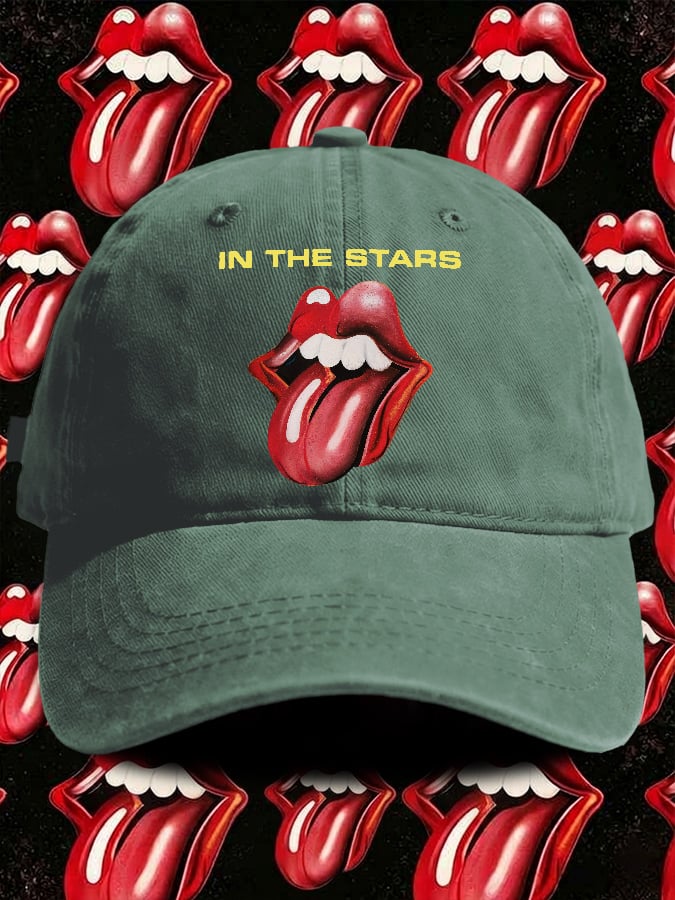 Retro In The Stars Print Baseball Cap