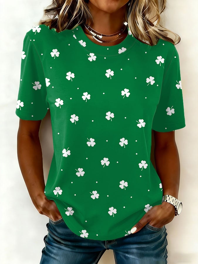 Women's casual St. Patrick's Day T-shirt