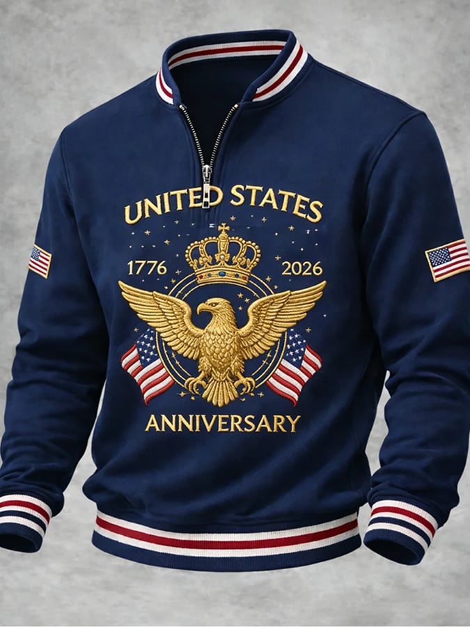 Men's vintage 250th anniversary casual sweatshirt