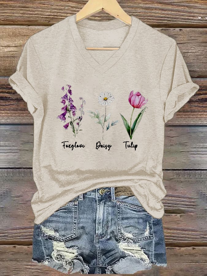 Women's Floral FDT Print T-Shirt