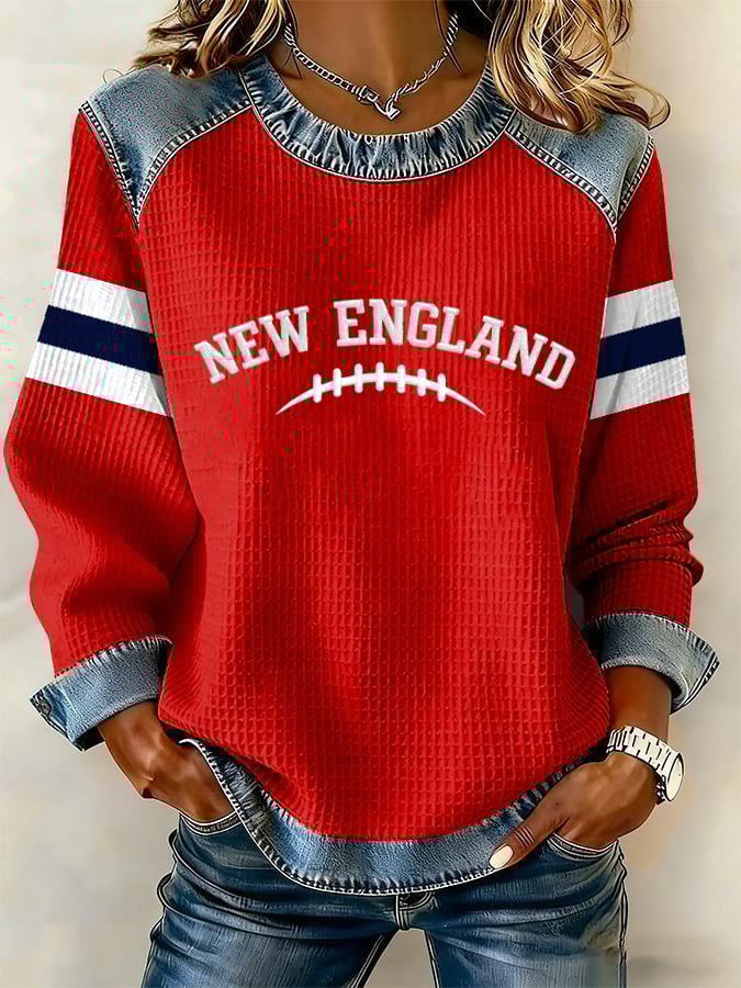 Women's Football Printed Sweatshirt