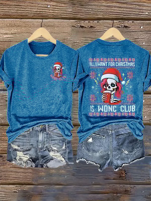 Women's Retro Funny Proud Member Of Club We Do Not Care Menopause Perimenopause Print T-Shirt