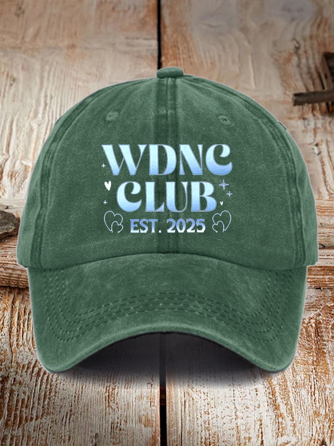Retro WDNC Club Est. 2025 Print Baseball Cap