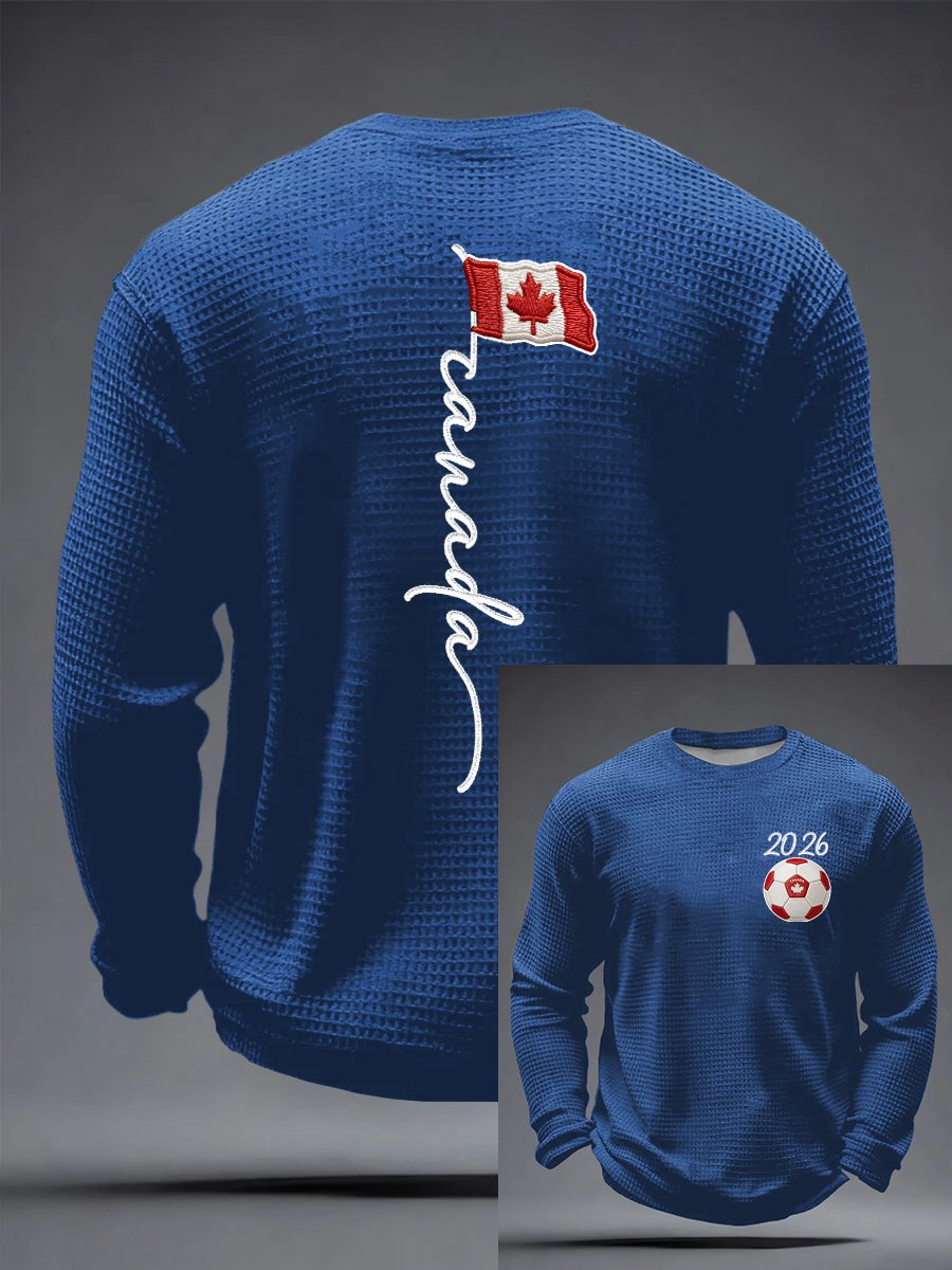 Men's Soccer Printed Casual Top