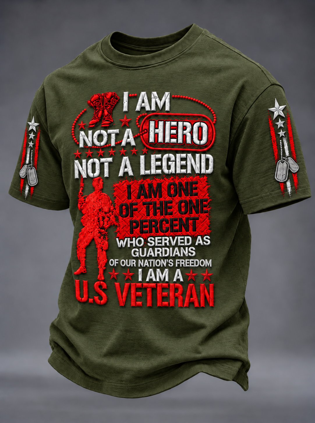 🎖️Men's Veterans Day Print Short-Sleeve T-Shirt