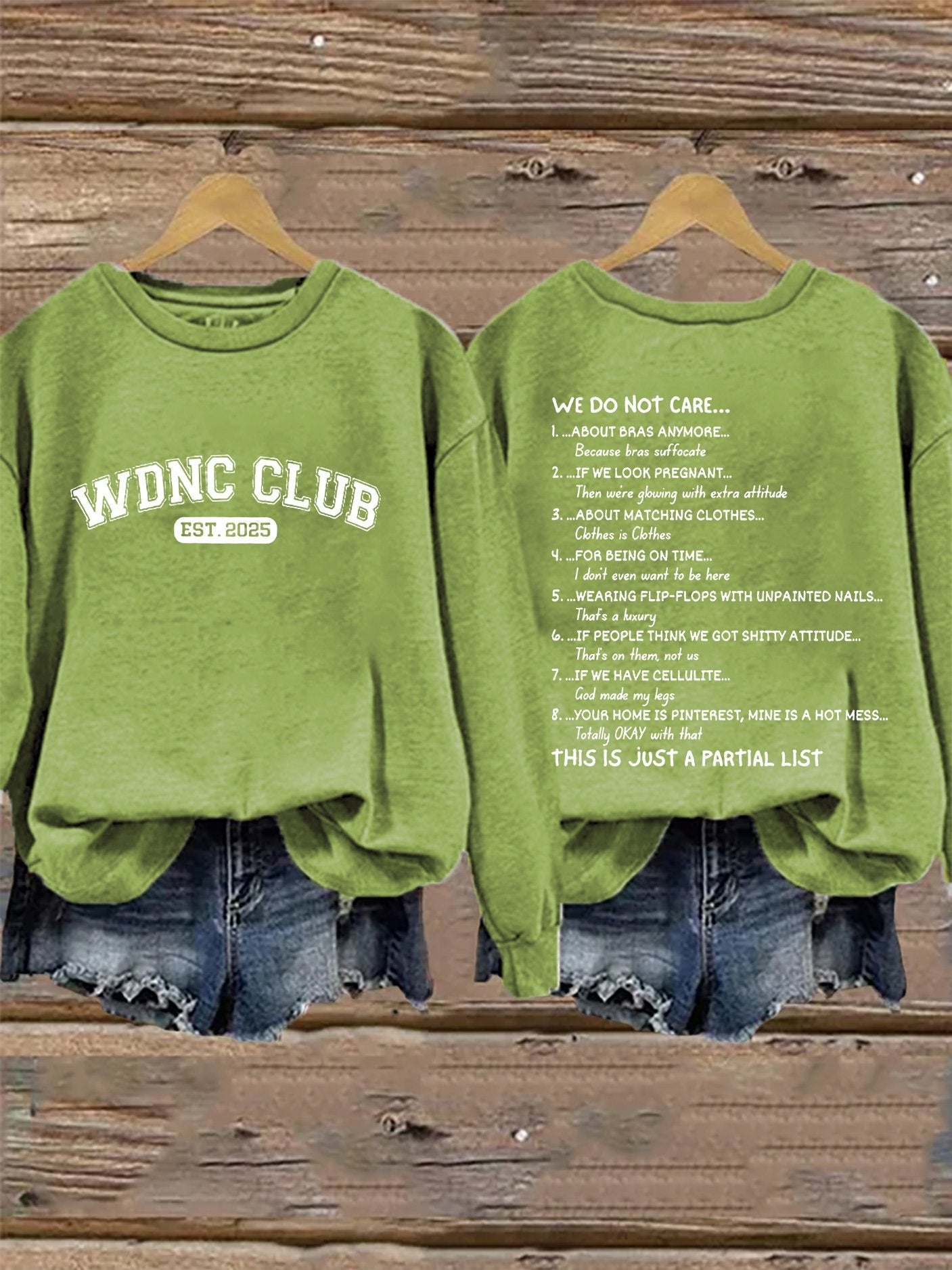 Retro Proud Member Of WDNC Club Est. 2025 Print Sweatshirt