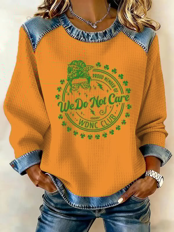 Women's Retro Funny Proud Member Of Club We Do Not Care Menopause Perimenopause Print sweatshirt