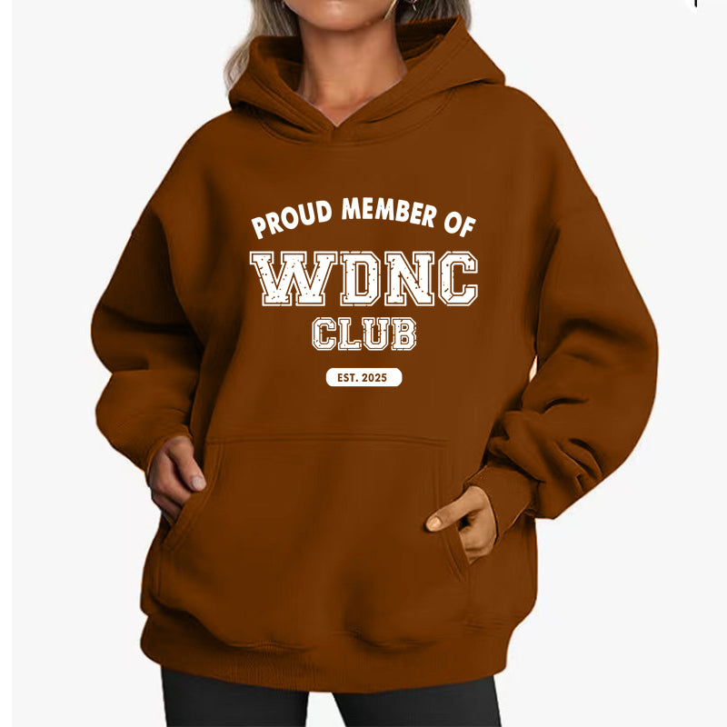 Women's Retro Fun "We Don't Care About Menopause/Perimenopause" Printed Pullover Sweatshirt