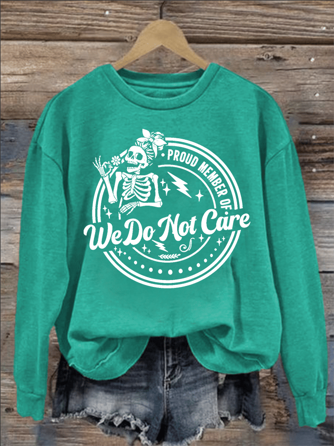 Women's Retro Funny Proud Member Of Club Menopause Perimenopause Print Sweatshirt