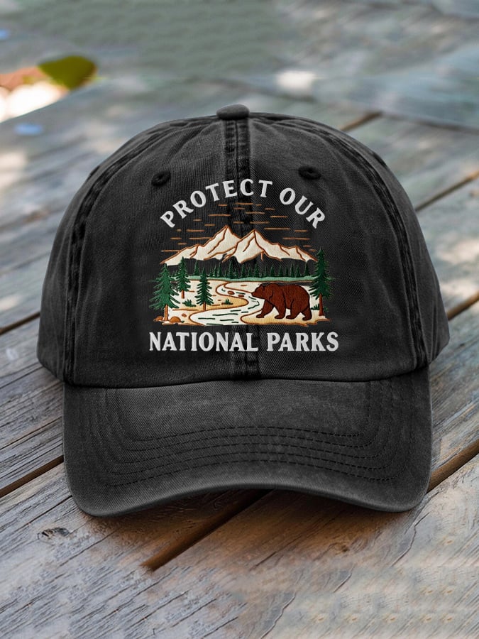 Unisex National Park Protection Washed Cotton Hat