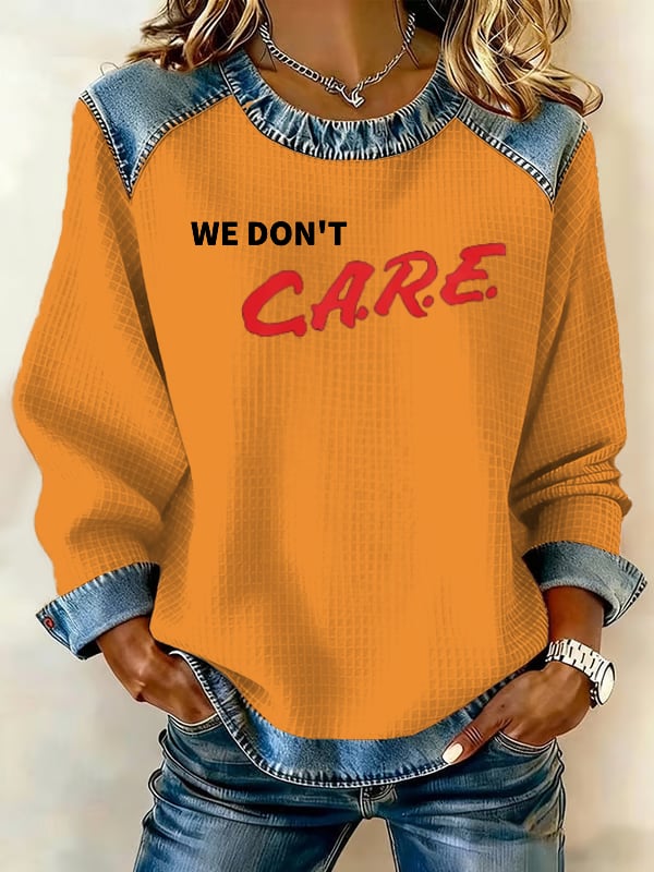 Women's Retro Funny Proud Member Of Club We Do Not Care Menopause Perimenopause Print Sweatshirt