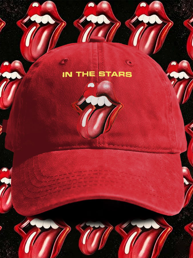 Retro In The Stars Print Baseball Cap