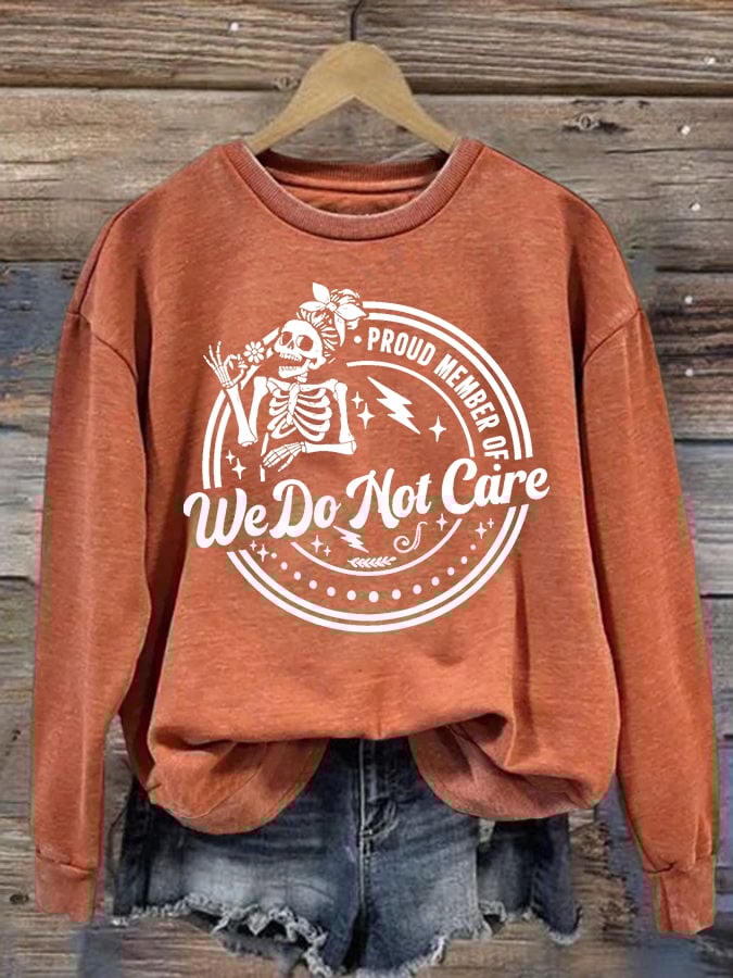 Women's Retro Funny Proud Member Of Club Menopause Perimenopause Print Sweatshirt