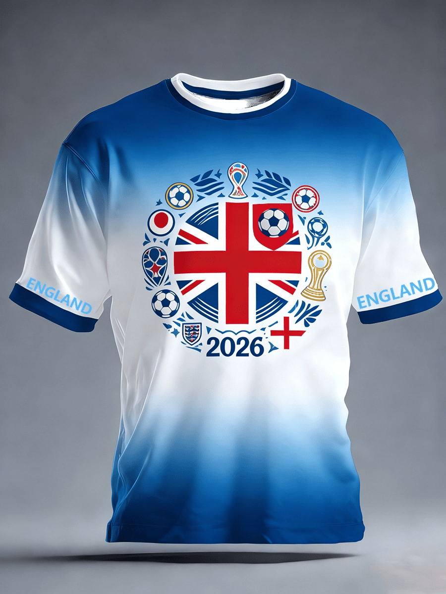 Men's British Football Fan Short-Sleeve T-Shirt