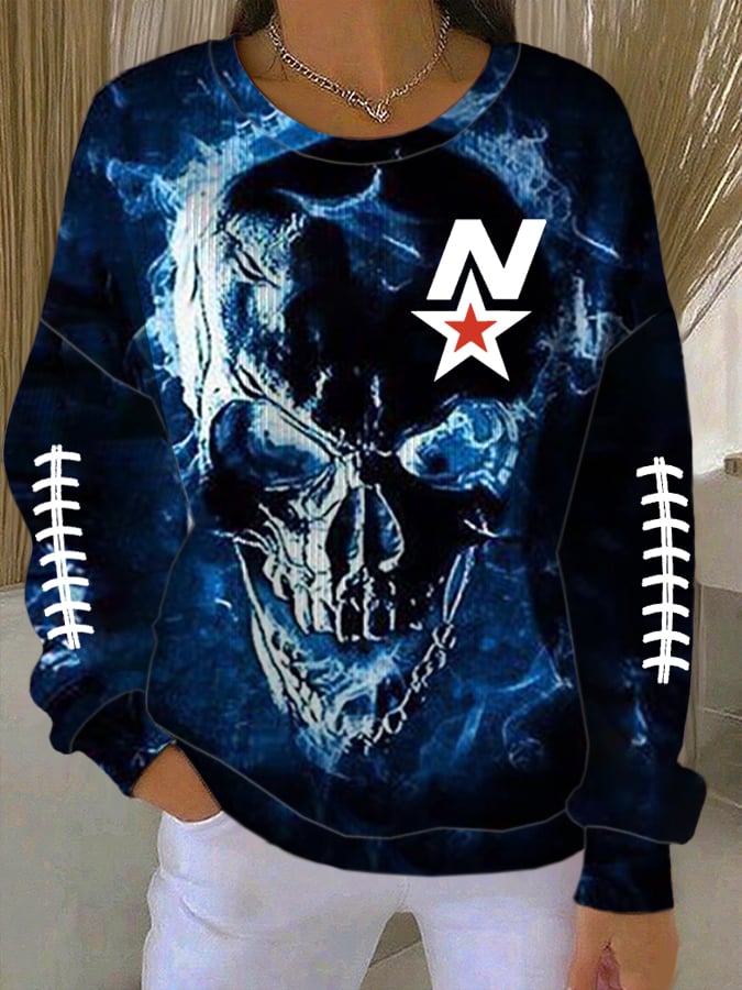 Women's Football Printed Sweatshirt