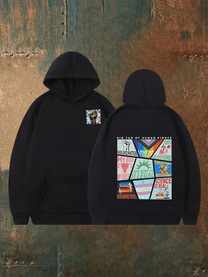 Unisex speaks my beliefs Print Hoodie