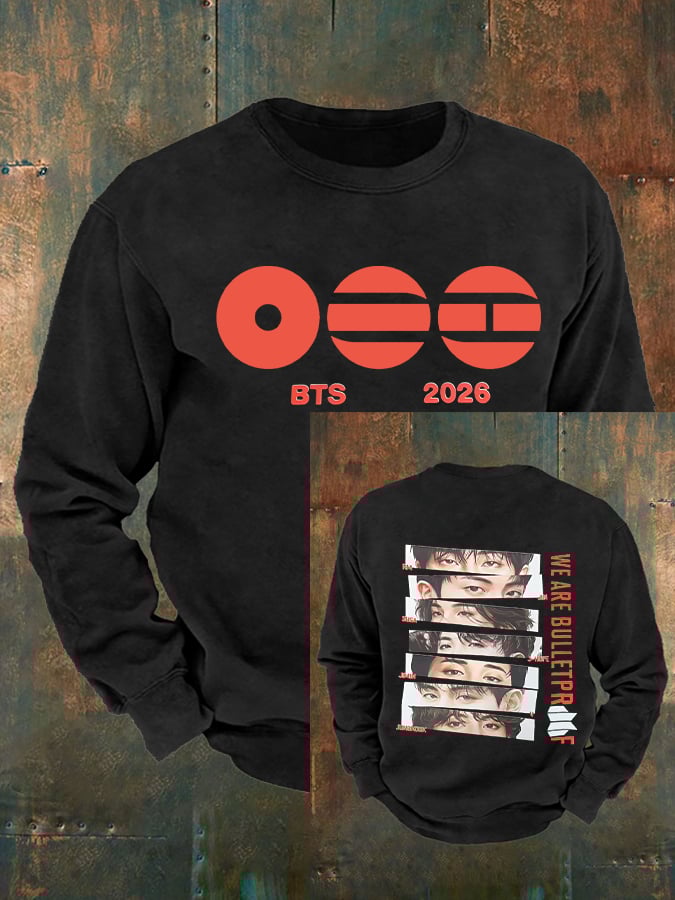 Men's K-pop Print Sweatshirt