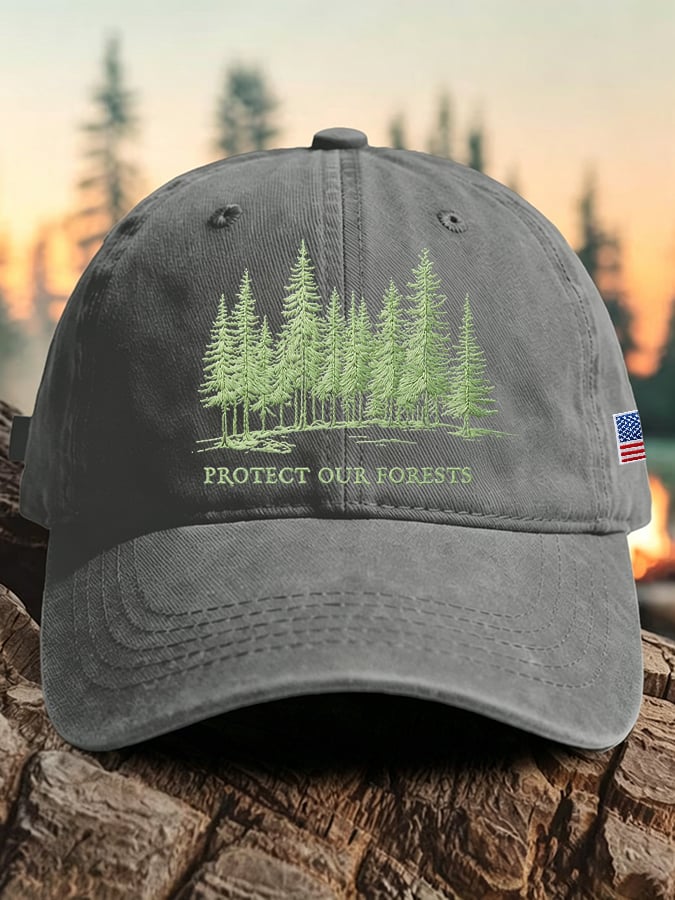 Unisex Protect Our Forests Printed Hat