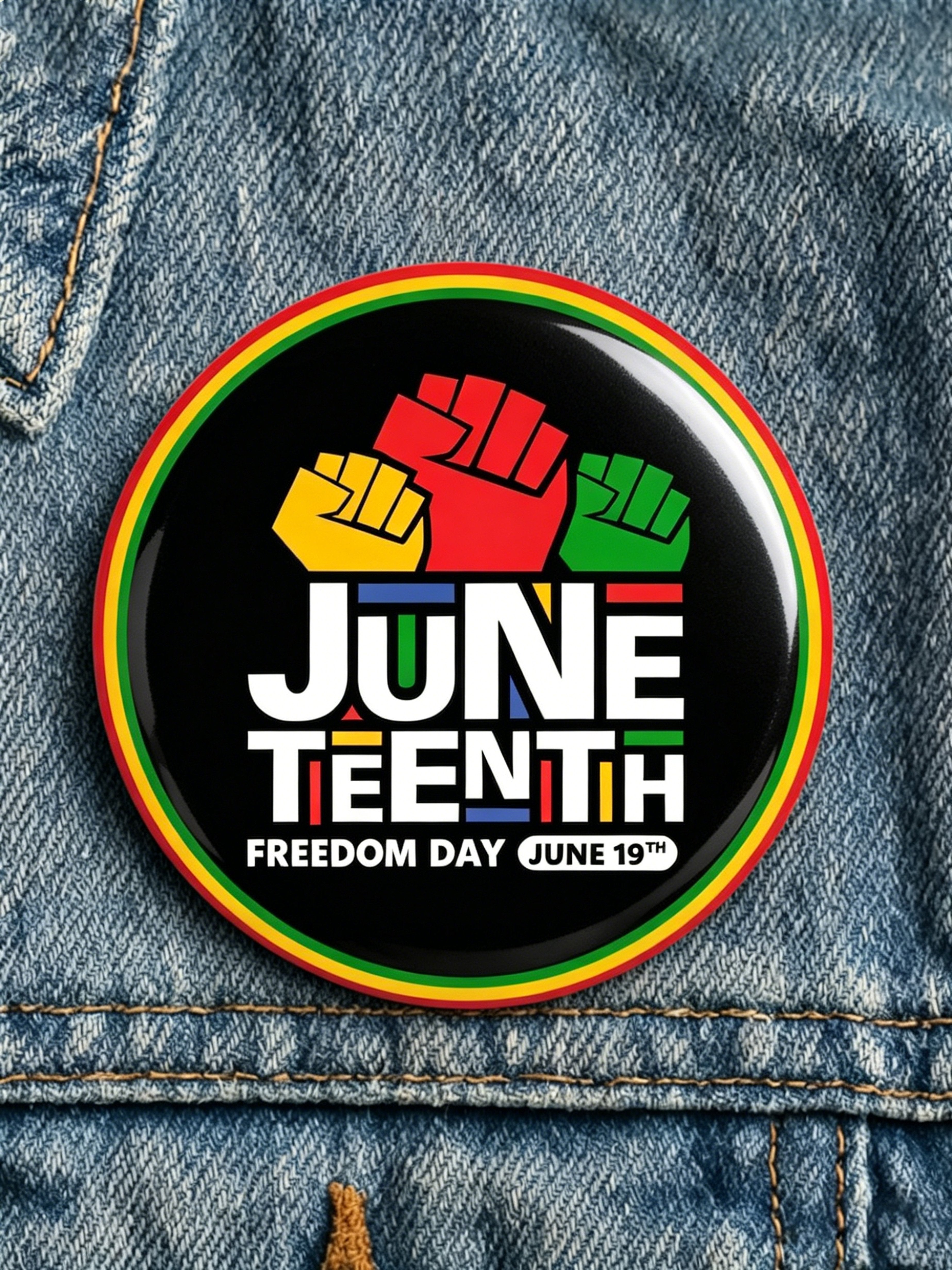 African-American / Black Culture Unity Badge & Brooch
