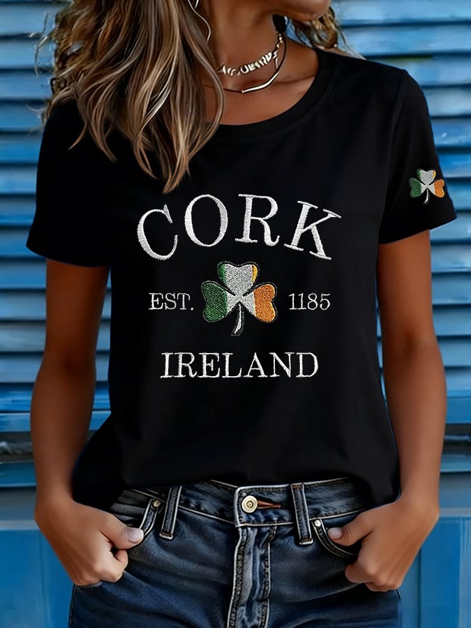 Women's Saint Patrick's Day Print T-shirt