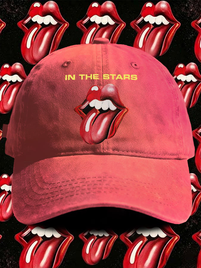Retro In The Stars Print Baseball Cap