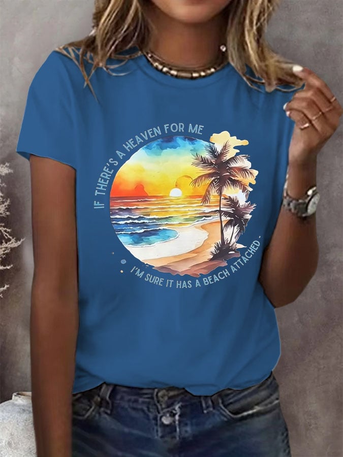 Women's Music Lover Printed Short-Sleeved T-Shirt