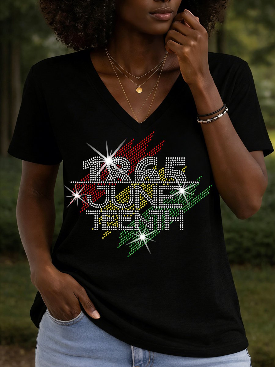 Women's Juneteenth Print T-shirt