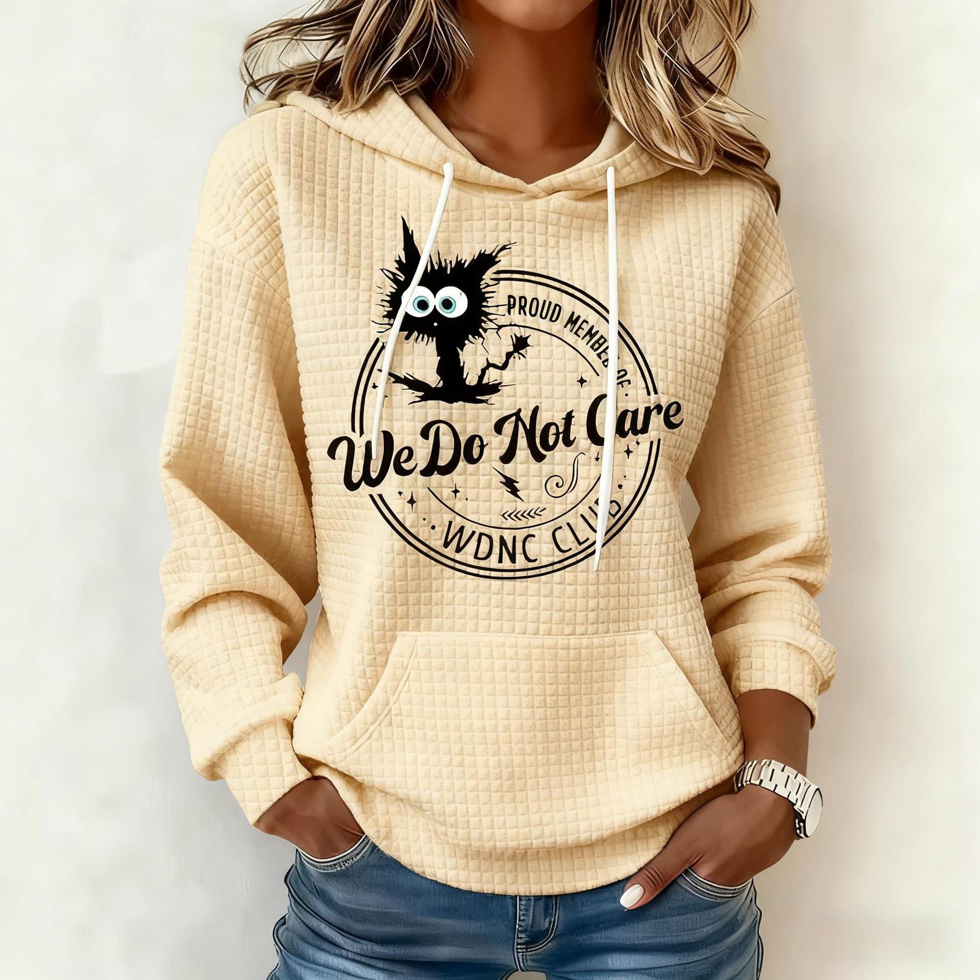 Retro Funny Proud Member Of WDNC Club We Do Not Care Menopause Perimenopause Print Hoodie
