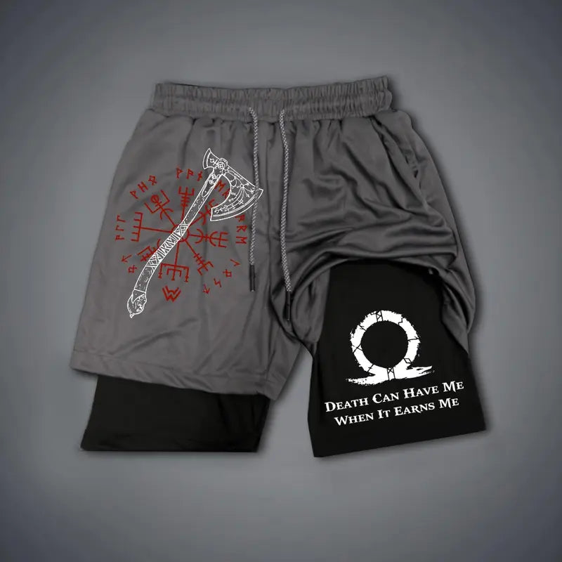 Unisex 2 in 1 God of War Double-Layer Sports